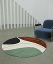 【SALE/40%OFF】aimoha home aimoha home/モダンアート円形ラグマット アイモハ インテリア・生活雑貨 カーペット・ラグ・マット ...