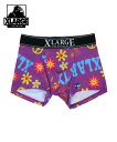 【SALE／30 OFF】XLARGE X-LARGE/(M)XL_Peace sign logo ハンドサイン インナー ルームウェア ボクサーパンツ トランクス パープル ブラック