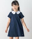 【SALE/50%OFF】Tartine et Chocolat スカラップ襟付きスムースワンピース(90~140cm) ベベ オンライン ストア ワンピース・...