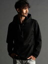 NICOLE CLUB FOR MEN 【24年モデル EC限定再販売】スウェード調プルオーバーパーカー ニコル トップス パーカー・フーディー グレー オレン...
