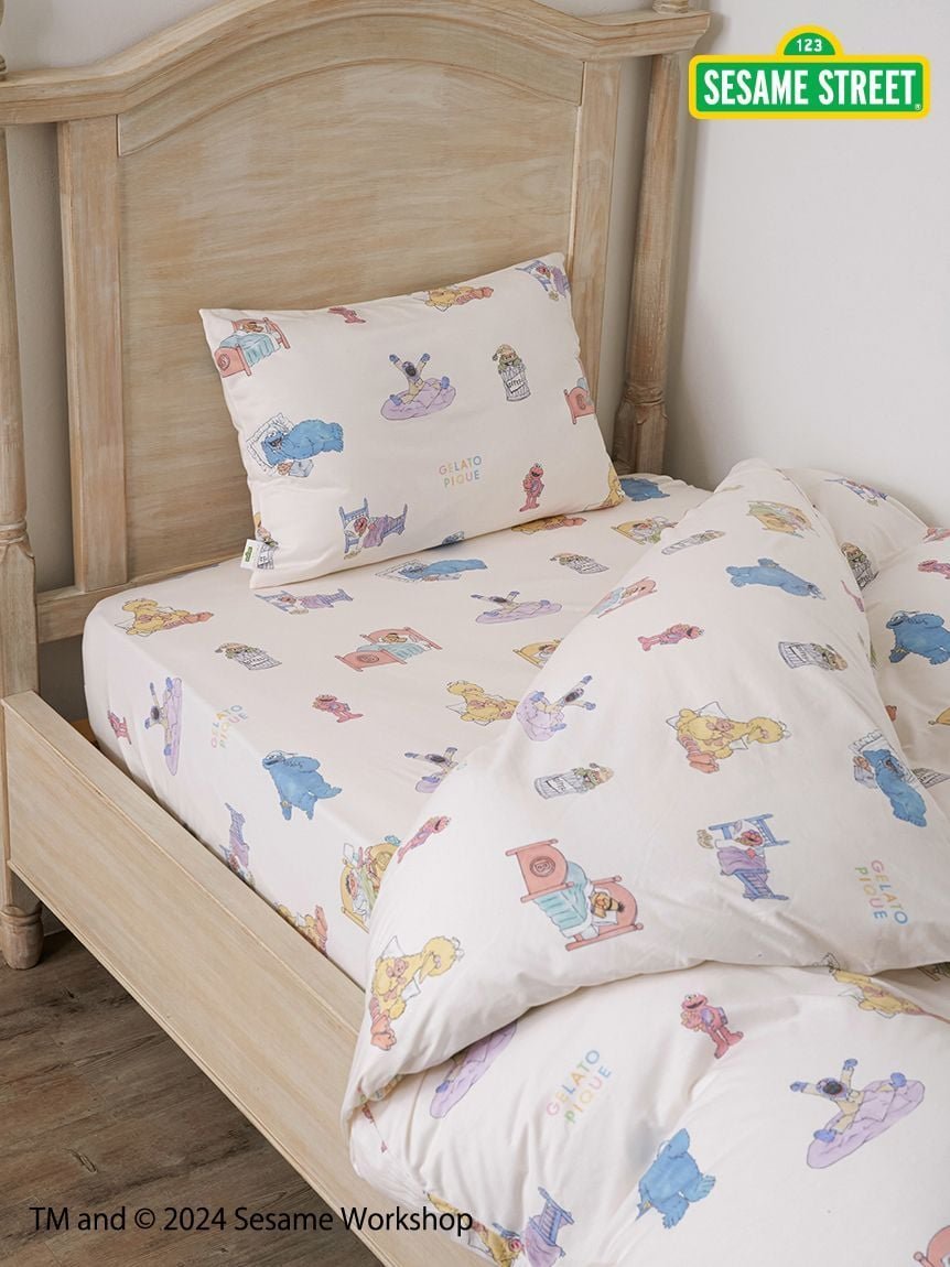 gelato pique Sleep 【SESAME STREET】【Sleep】寝具3点セット(シングル) ジェラートピケ インテリア・生活雑貨 その他のインテリア・生活雑貨 ホワイト ピンク【送料無料】