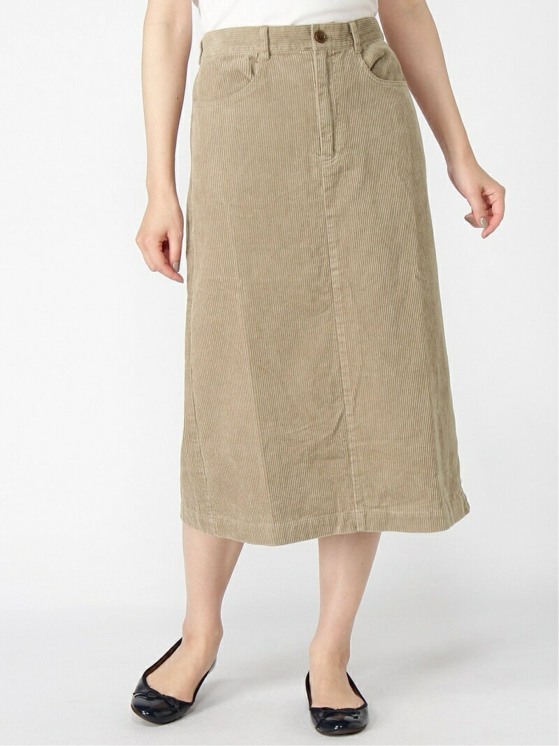 【SALE／30%OFF】Samansa Mos2 コーデュロイストレートスカート サマンサモスモス スカート タイトスカート カーキ ネイビー グリーン ピンク【送料無料】のサムネイル