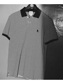Cotton Pique Polo Shirt KHOVBM0403: Navy Cotton Pique Polo Shirt KHOVBM0403: Navy