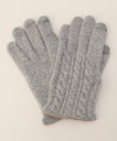 【SALE/40%OFF】COMME CA MEN 【COMME CA MEN】ケーブル編ニットグローブ コムサメン ファッション雑貨 手袋 グレー ブラック ...