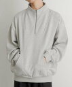【SALE/60%OFF】SENSE OF PLACE ハーフZIPスウェットシャツ センス オブ プレイス トップス スウェット・トレーナー グレー レッド ...
