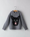 【SALE/20%OFF】SHIPS KIDS MOUN TEN.:110~140cm /<手洗い可能>クロネコ ニット シップス トップス ニット グレー【送...