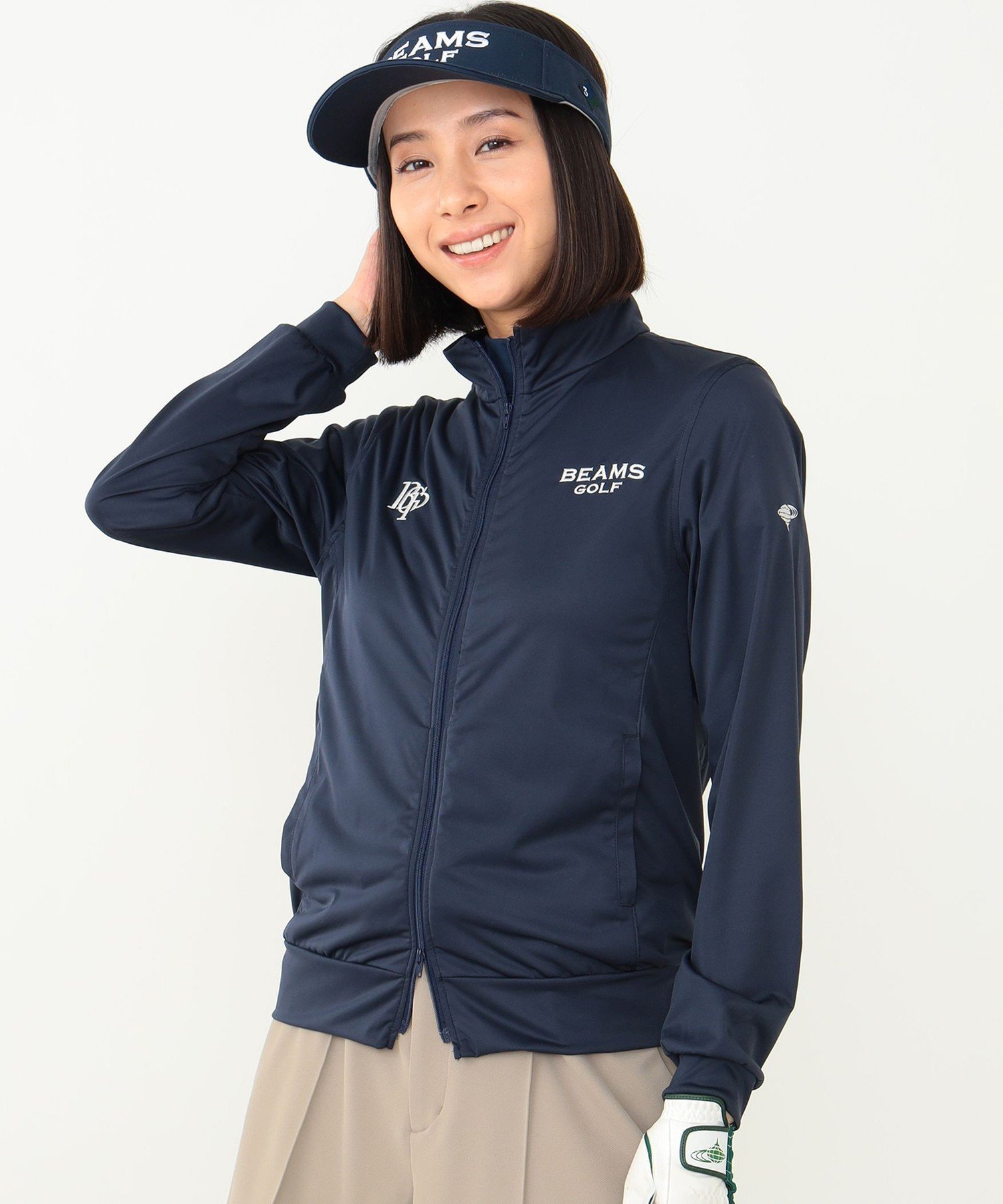 ビームス ブルゾン レディース BEAMS GOLF PURPLE LABEL ＜WOMEN＞BEAMS GOLF PURPLE LABEL / スフィダンテ エアシャット ブルゾン ビームス ゴルフ ジャケット・アウター ブルゾン・ジャンパー ネイビー【送料無料】