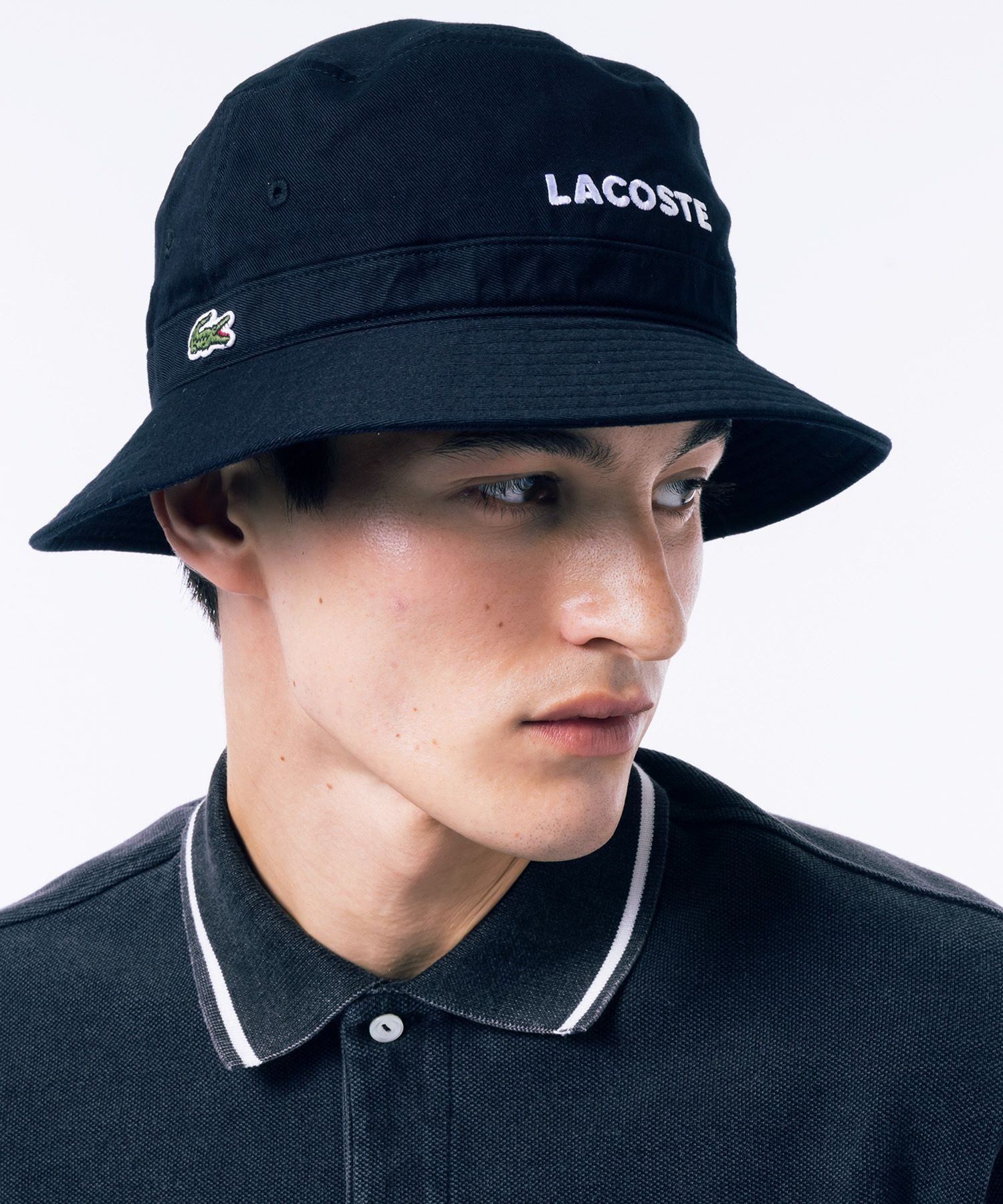 ラコステ LACOSTE エッセンシャルバケットハット ラコステ 帽子 キャップ ブラック ベージュ【送料無料】