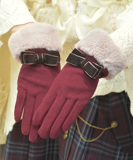 【SALE/30%OFF】axes femme ベロアリボン*ファー手袋 アクシーズファム ファッション雑貨 手袋 ベージュ レッド ブラウン ブラック 【SALE/30%OFF】axes femme ベロアリボン*ファー手袋 アクシーズファム ファッション雑貨 手袋 ベージュ レッド ブラウン ブラック