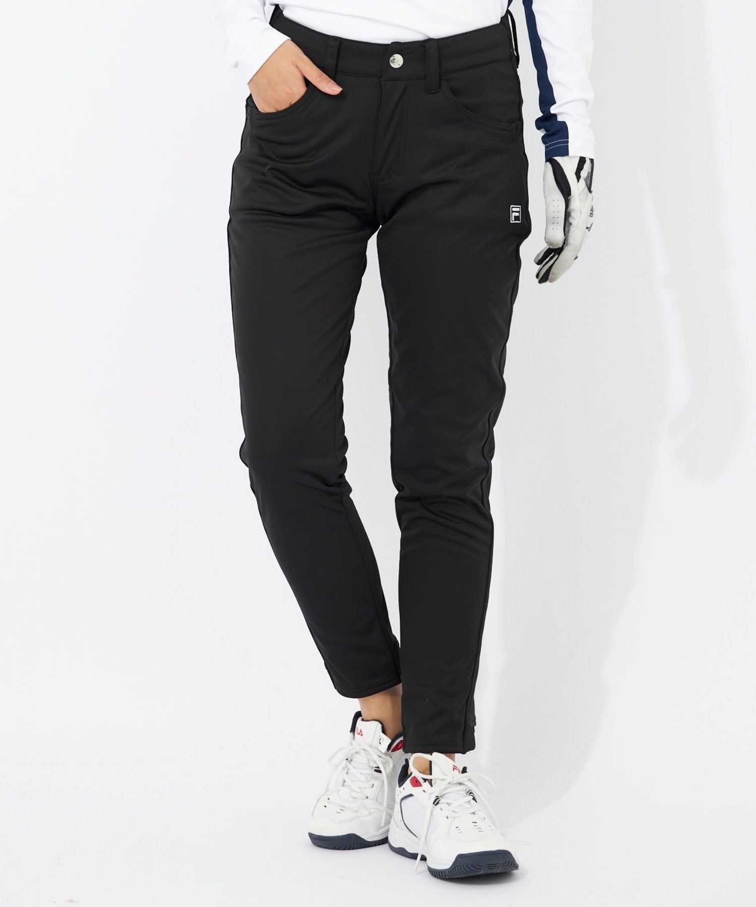 【SALE/50%OFF】FILA GOLF FILA GOLF/(W)BL ロングパンツ フィラゴルフ パンツ その他のパンツ ネイビー ブラック ホワイト【送料無料】