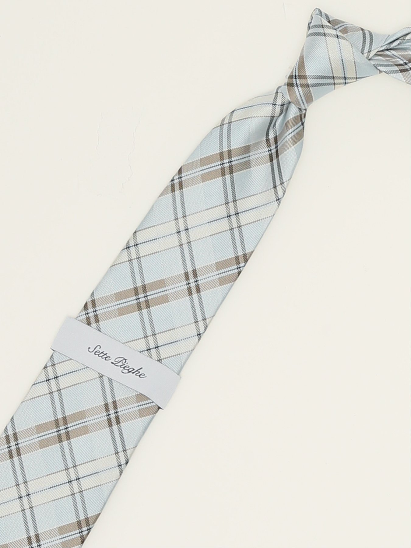 【SALE／30%OFF】m.f.editorial セッテピエゲ シルクチェック柄 レギュラータイ 8cm幅 タカキュー スーツ・フォーマル ネクタイ・蝶ネクタイ グリーン ブルー【送料無料】