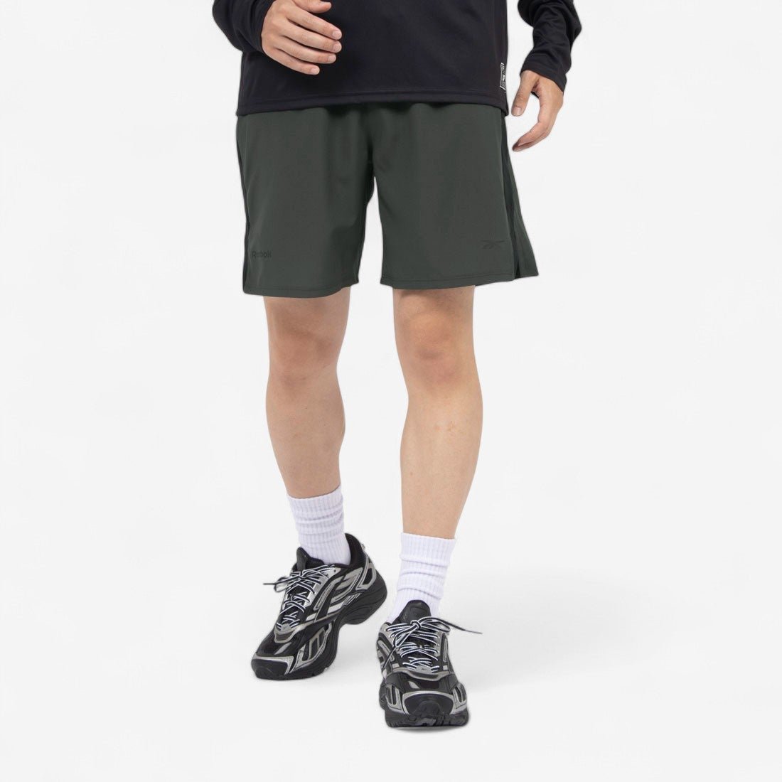 Reebok スピード ショーツ / ATHLETE SPEED SHORT リーボック パンツ その他のパンツ グレー ブラック【送料無料】