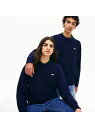 【SALE/30%OFF】LACOSTE 『LACOSTEL!VE』ビッグシルエットクルーネックスウェット ラコステ カットソー スウェット ネイビー【送料無料】