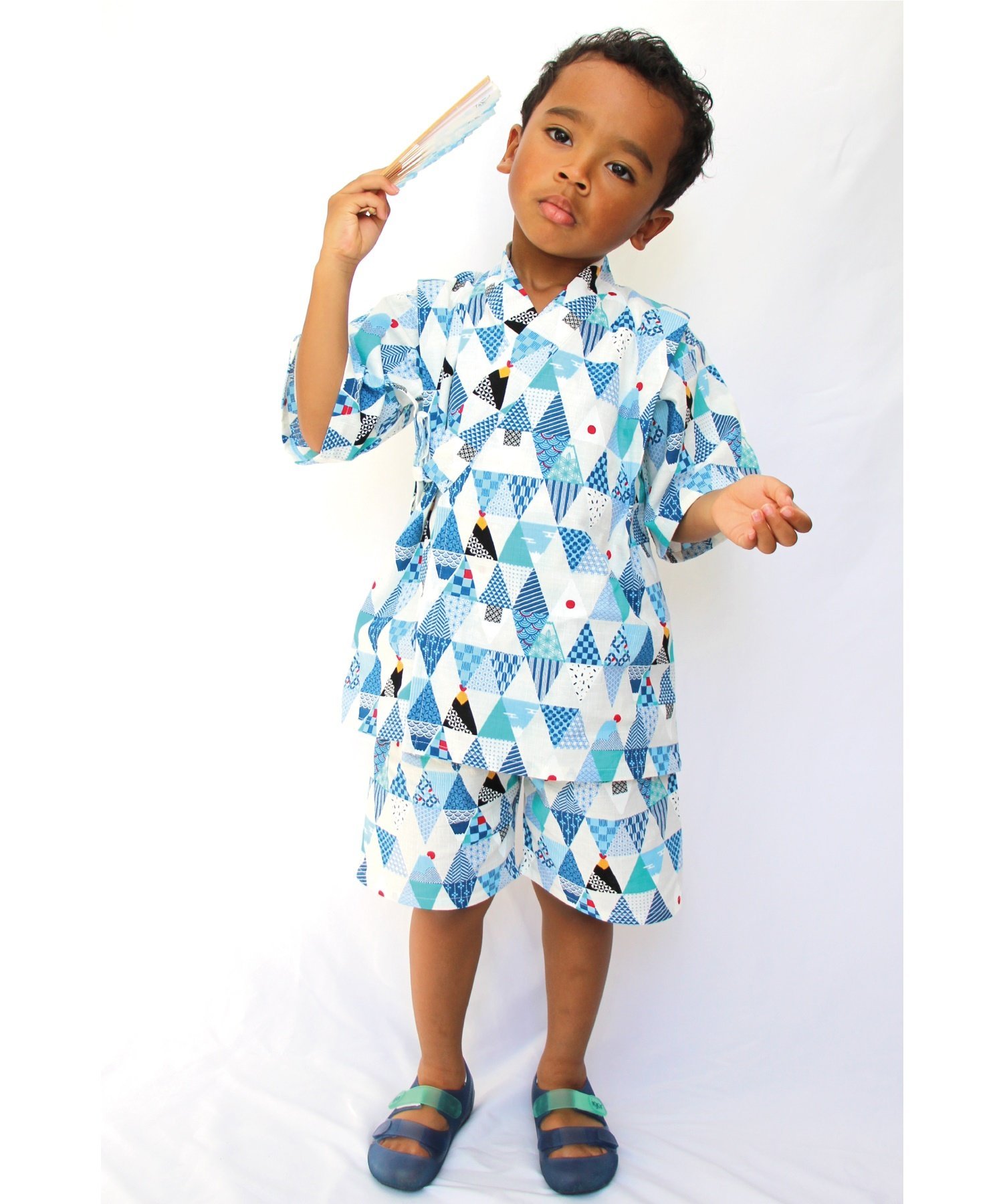 SKAPE SKAPE/甚平スーツ シ・シュ・ノン 着物・浴衣・和装小物 浴衣 ブルー ネイビーのサムネイル