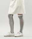 23区GOLF 【WOMEN】ラインロゴ ニーハイソックス ニジュウサンクゴルフ 靴下・レッグウェア 靴下 ネイビー ブラック グレー