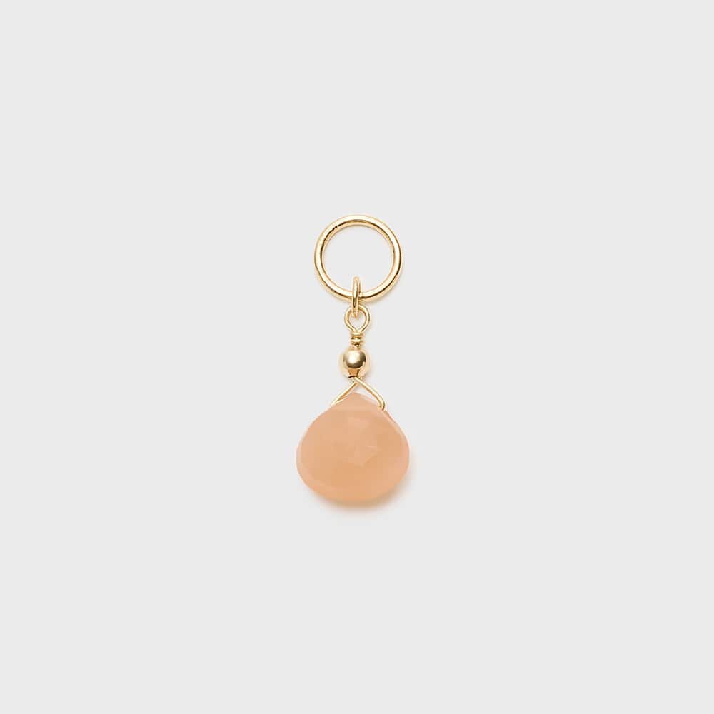 NOJESS 【Tiny Charm】K10ムーンストーンチャーム ノジェス アクセサリー・腕時計 その他のアクセサリー・腕時計 オレンジ【送料無料】