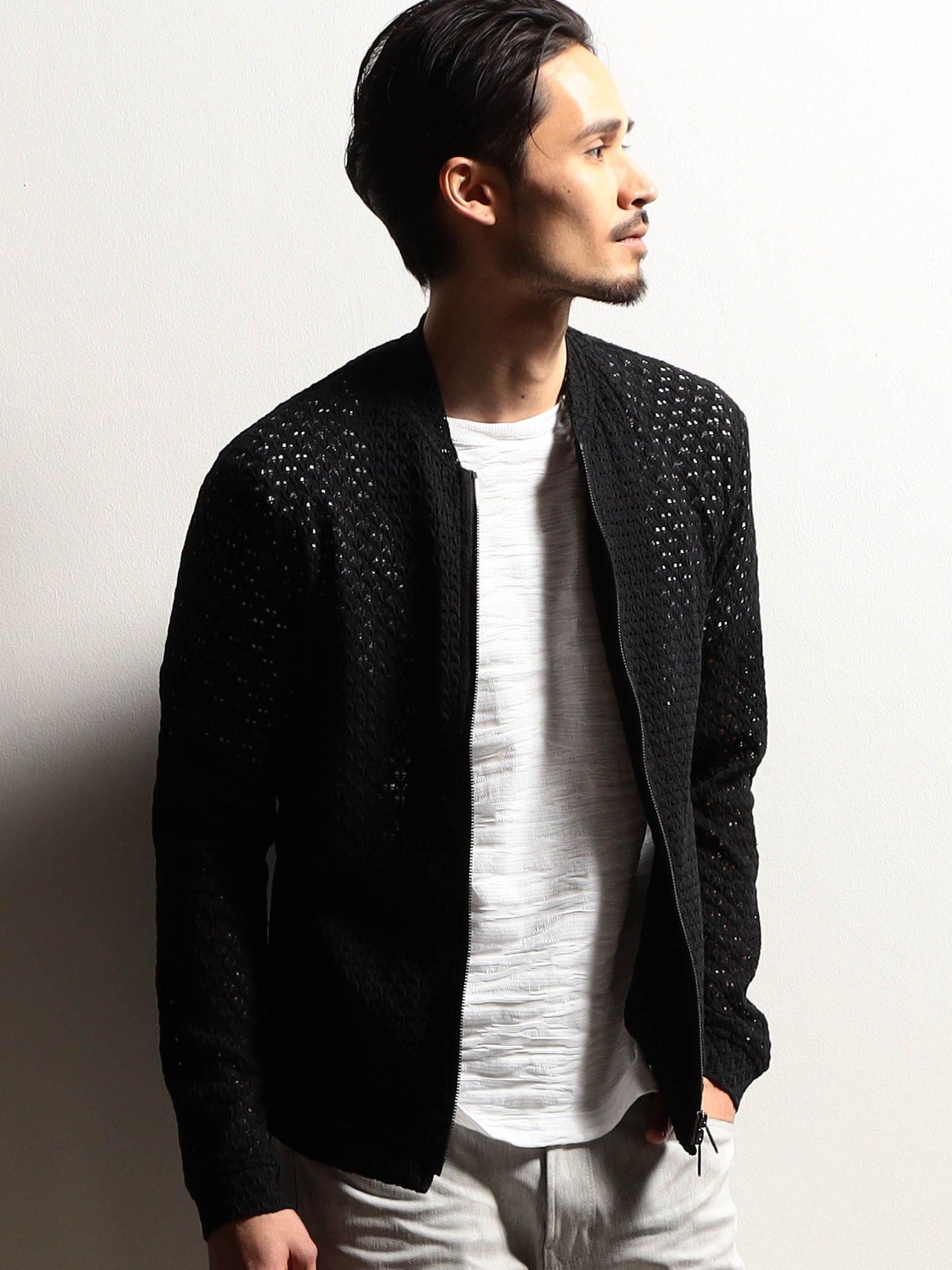 【SALE／50%OFF】NICOLE CLUB FOR MEN 【24年モデルEC限定再販売】アラカルトシアーブルゾン ニコル ジャケット・アウター その他のジャケット・アウター レッド【送料無料】