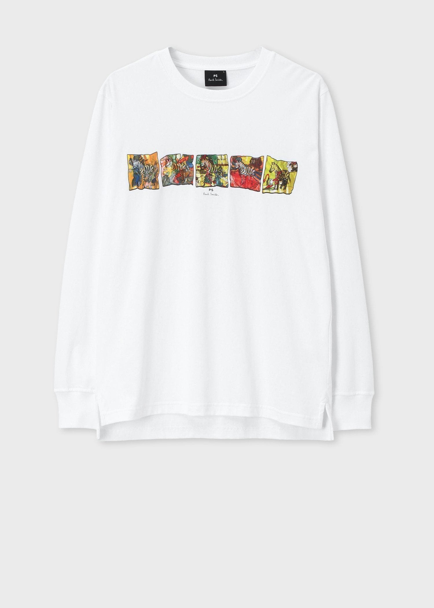 【SALE／20%OFF】PS Paul Smith "Zebra Comic" ロングスリーブTシャツ ポール・スミス トップス カット..