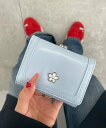 WEGO LADY'S フラワーガマ口ウォレット ウィゴー 財布・ポーチ・ケース 財布 ブルー ブラック ホワイト