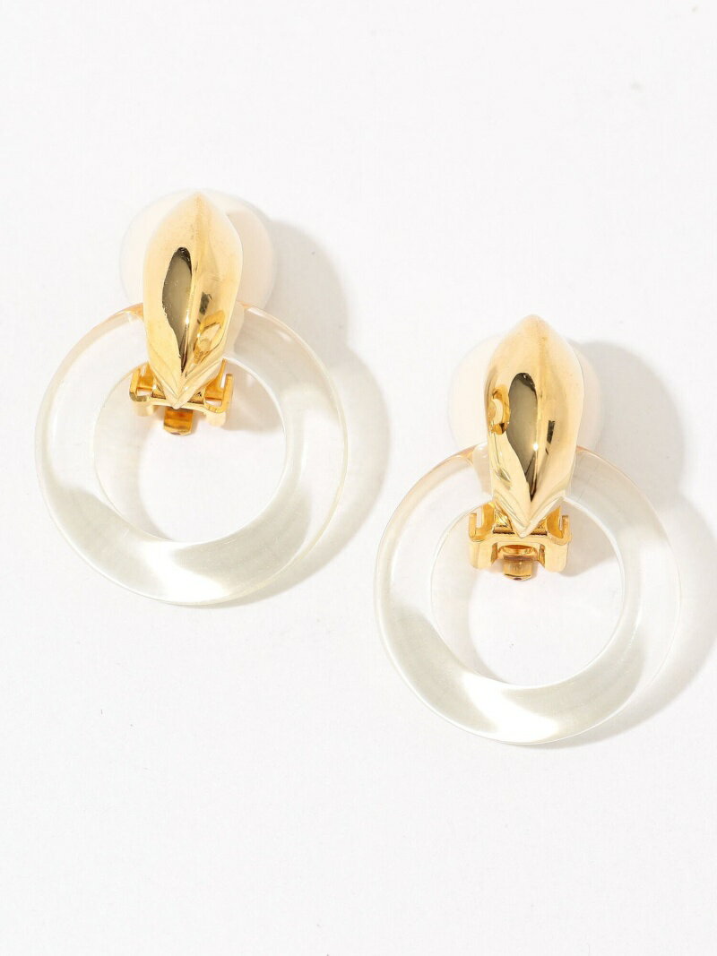 【SALE／30%OFF】TOMORROWLAND GOODS Kenneth Jay Lane クリアサークルモチーフイヤリング トゥモローランド アクセサリー・腕時計 イヤリング・イヤーカフ ゴールド【送料無料】のサムネイル