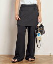 AP STUDIO レイヤードスウェットパンツ エーピーストゥディオ パンツ ジャージ・スウェットパンツ ブラック ネイビー【送料無料】