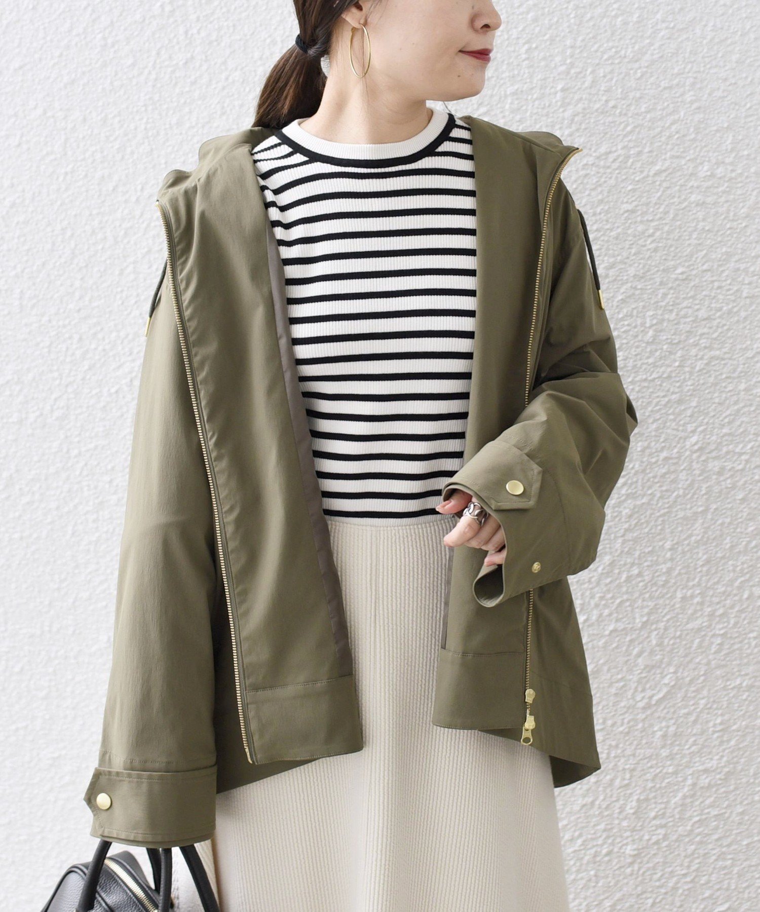 【SALE／60%OFF】SHIPS WOMEN *＜撥水加工/手洗い可能＞LIMONTA EASTストレッチマウンテンパーカー◇ シップス ジャケット・アウター マウンテンパーカー グリーン ブラック ベージュ ネイビー【送料無料】のサムネイル