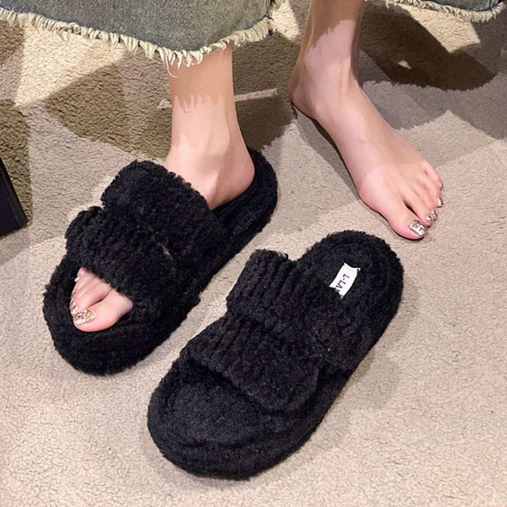 【SALE／24%OFF】miniministore ファーサンダル レディース 厚底スリッパ ミニミニ...