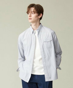 Multi Stripe Button Down Shirt HSOVCS0212: Navy Multi Stripe Button Down Shirt HSOVCS0212: Navy