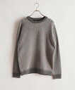 【SALE/50%OFF】RATTLE TRAP モール*ポリニット シェブロン柄ニット メンズ ビギ トップス ニット グレー ブルー ブラック【送料無料】(4)