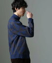 【SALE/40%OFF】NANO universe WEB限定/ダイヤ柄ハイネックニット ナノユニバース トップス ニット イエロー レッド ネイビー【送料無...