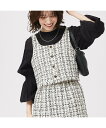【SALE/29%OFF】abahouse mavie 【セットアップ対応】ツィードビスチェ アバハウス マヴィ トップス キャミソール ベージュ グレー【送料...
