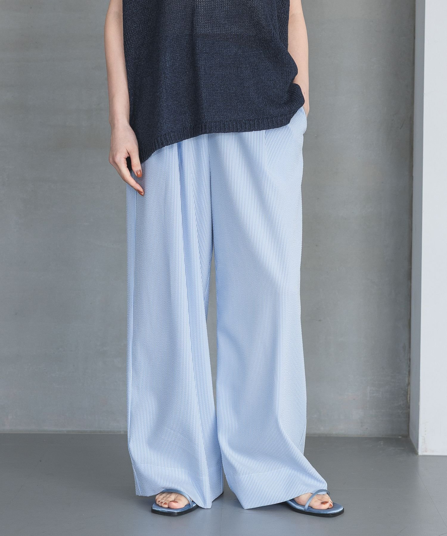 【SALE／50%OFF】A part by サテンナローフラットサンダル アパートバイ シューズ・靴 サンダル ブラック【送料無料】