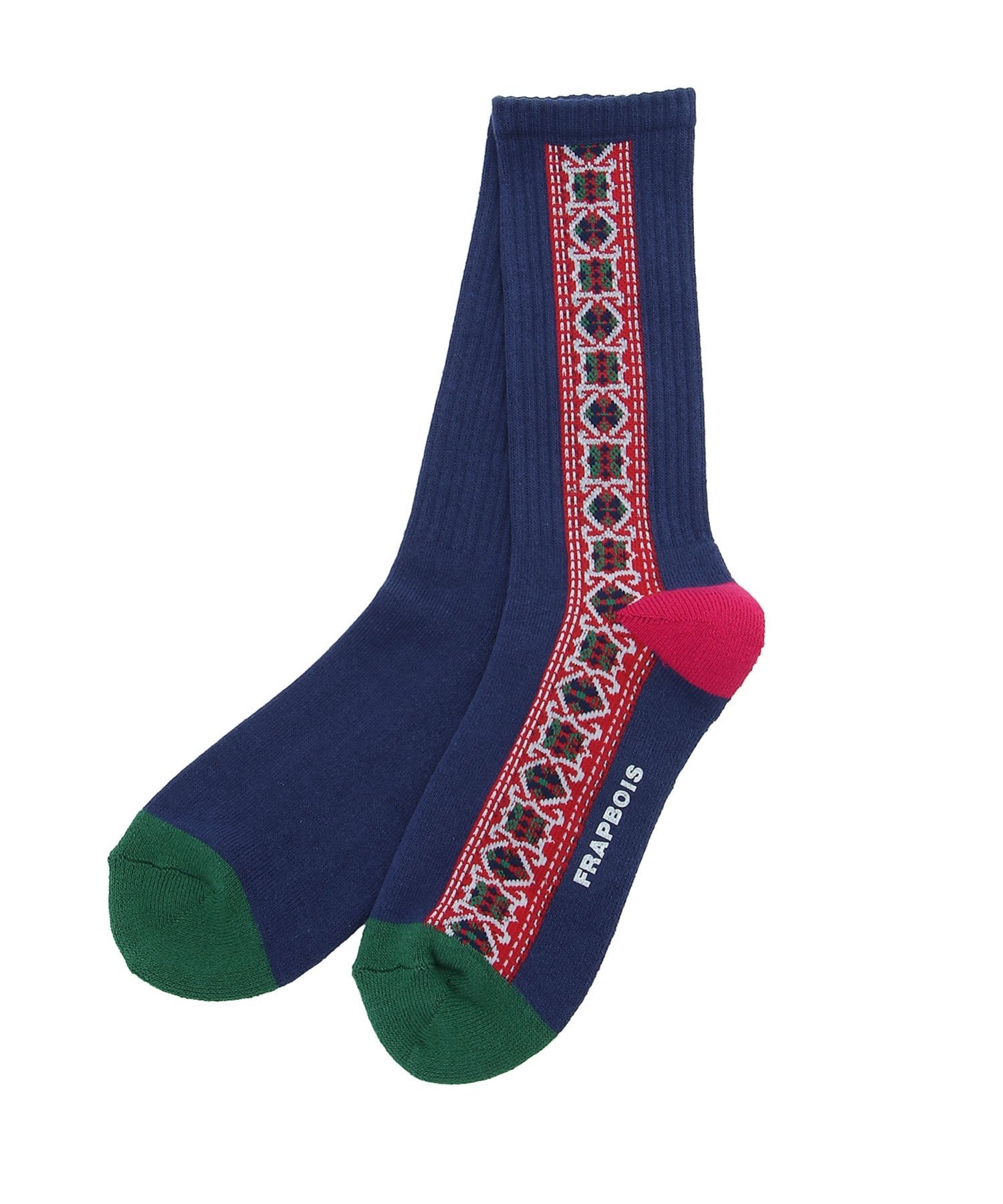 FRAPBOIS チロリアンソックス フラボア 靴下・レッグウェア 靴下 ホワイト ネイビー ブラックのサムネイル