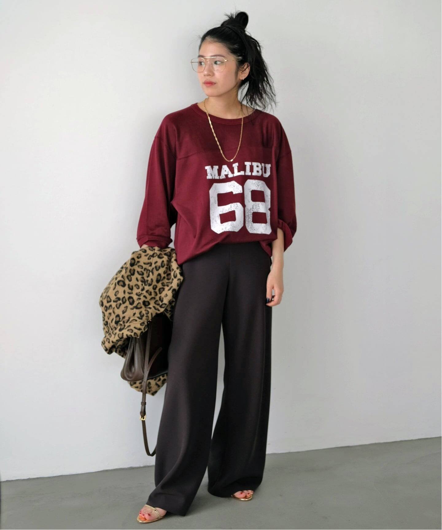 AP STUDIO エラスティックパンツ(ブラウン) エーピーストゥディオ パンツ スラックス・ドレスパンツ ブラウン【送料無料】