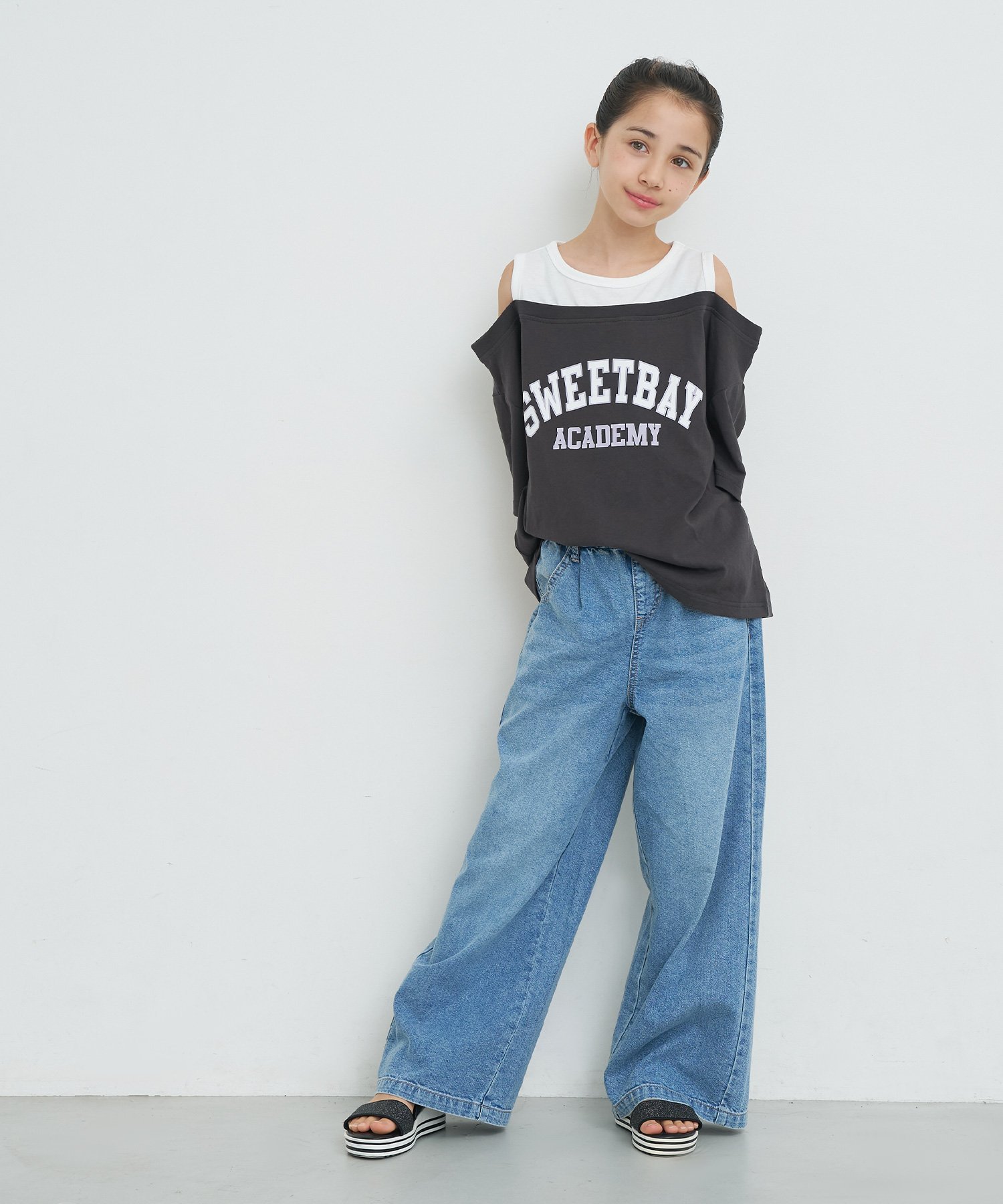 【SALE／23%OFF】coca キッズ 肩あきビッグTシャツ コカ トップス カットソー・Tシ...