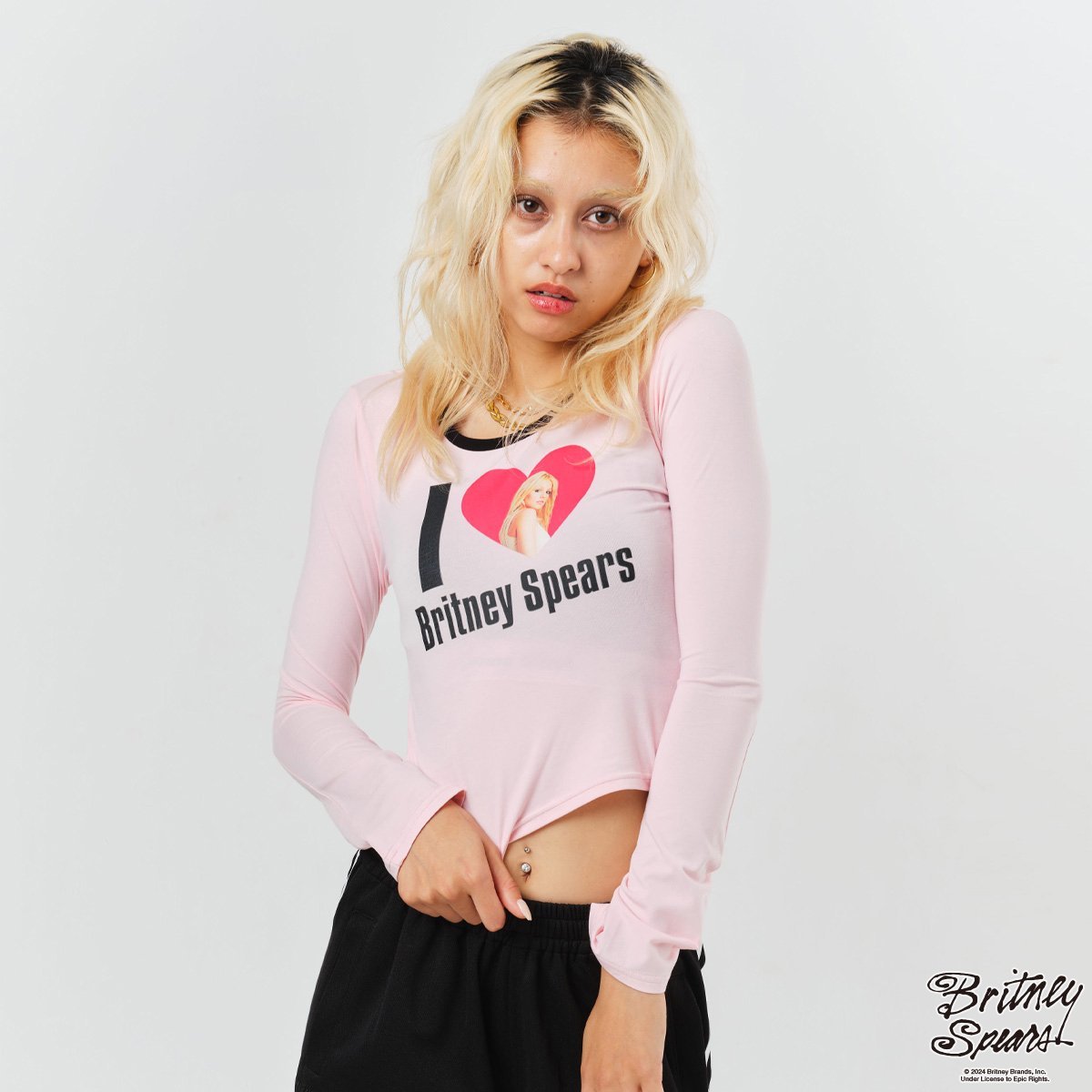atmos pink atmos pink x Britney Spears I LOVE Britney LS T-shirt PINK アトモス トップス カットソー・Tシャツ ピンク