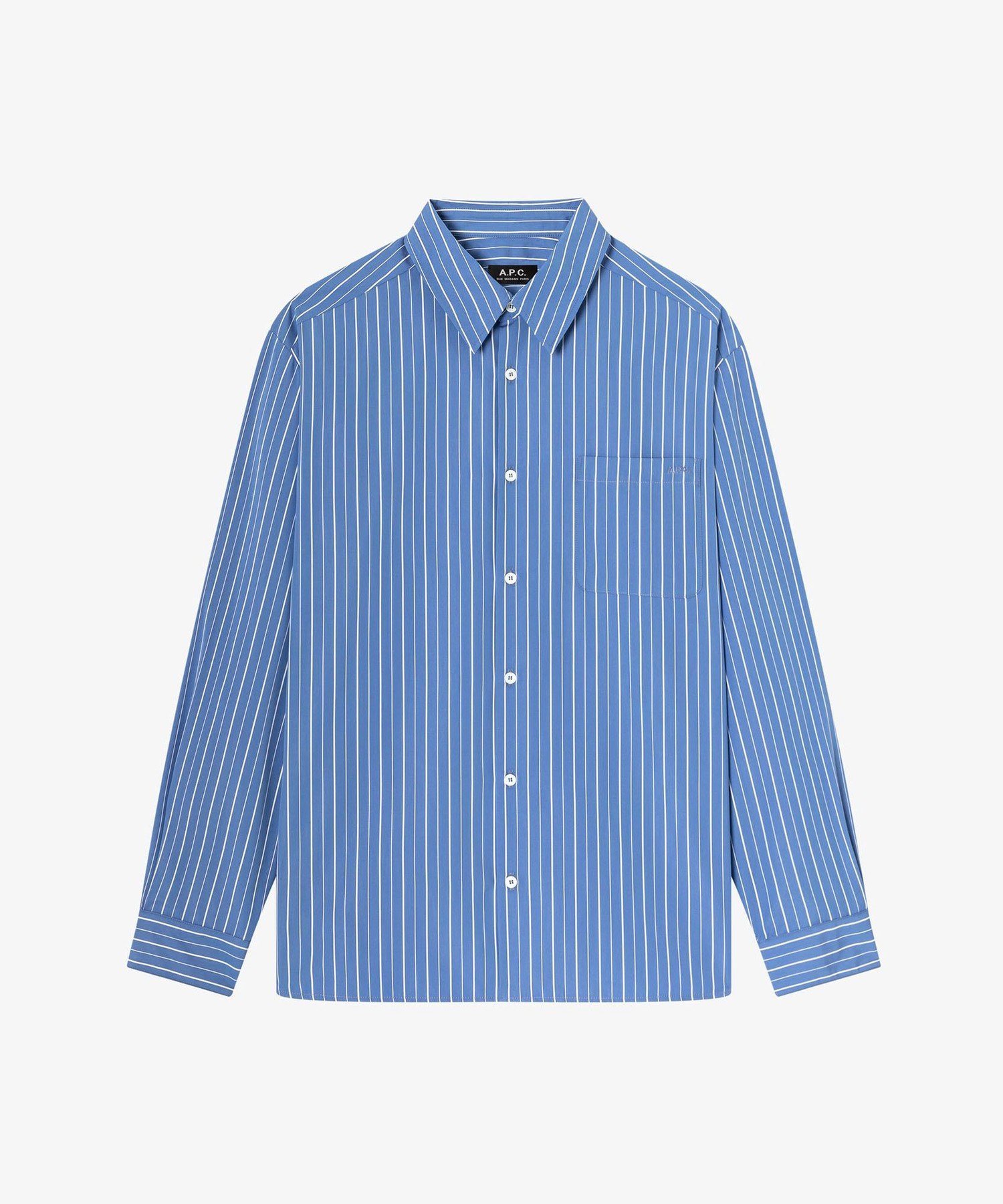 A.P.C. Malo ロゴシャツ アー・ぺー・セー トップス シャツ・ブラウス ブルー【送料無料】