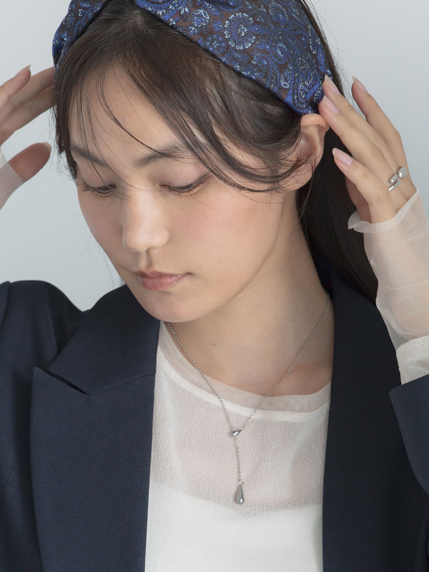 Te chichi ドロップモチーフネックレス テチチ アクセサリー・腕時計 ネックレス ゴールド シルバー
