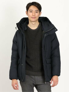 m.f.editorial バスケットドビー 中綿ブルゾン タカキュー ジャケット・アウター ブルゾン・ジャンパー ネイビー ブラック【送料無料】