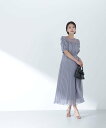 ナチュラルビューティーベーシック 【SALE／10%OFF】NATURAL BEAUTY BASIC シアードットプリーツワンピース ナチュラルビューティベーシック ワンピース・ドレス ワンピース グレー ブラック【送料無料】