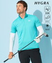 【SALE/20%OFF】23区GOLF 【MEN】【接触冷感・UVケア・吸水速乾】ハーフジップ 無地ポロシャツ ニジュウサンクゴルフ トップス ポロシャツ ネイビー オレンジ ブルー【送料無料】