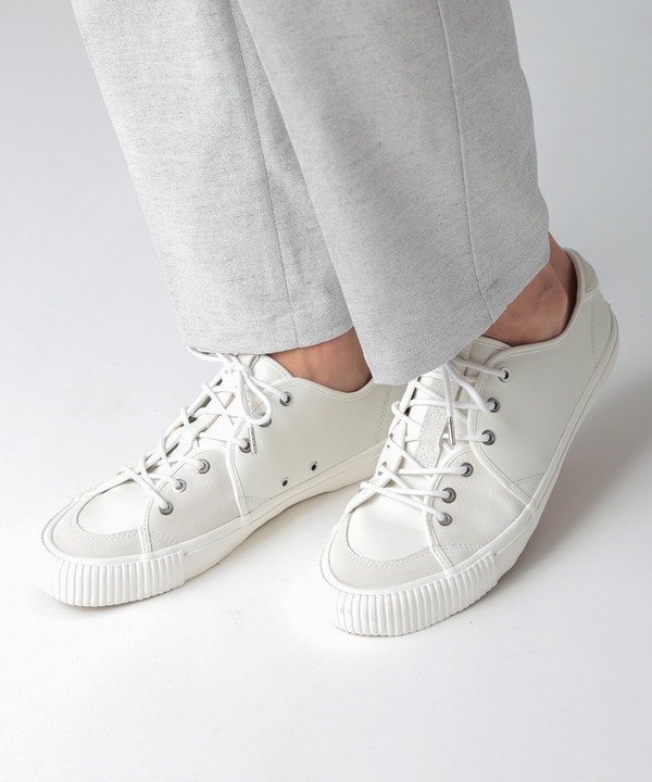 【SALE／50%OFF】MEN'S BIGI 【RFW/アールエフダブリュー】別注 SANDWICH-LO メンズ ビギ シューズ・靴 スニーカー ホワイト ネイビー【送料無料】