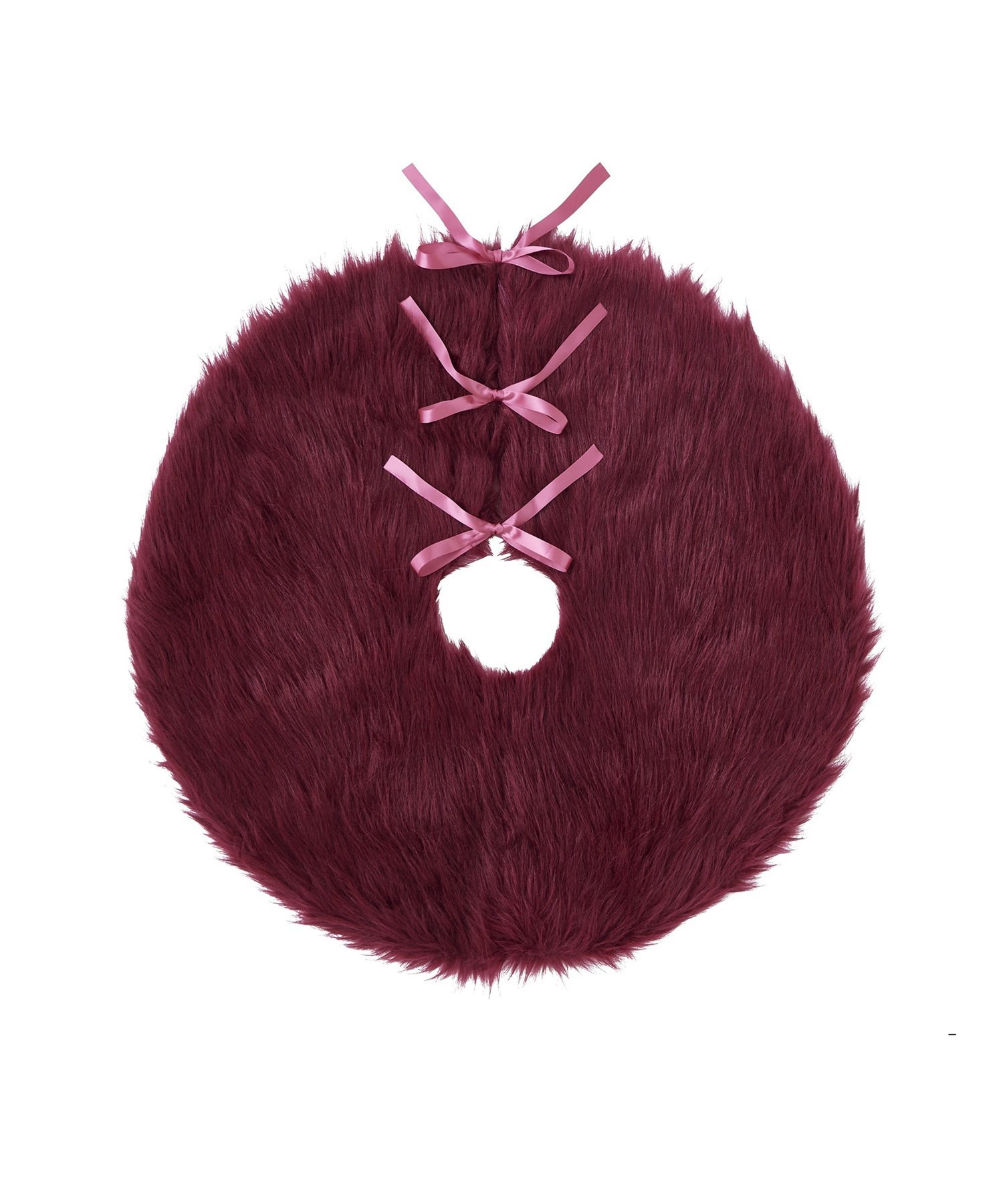 Francfranc ツリースカート ファー ダークレッド フランフラン インテリア・生活雑貨 オブジェ・置物・..