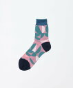 TRICOTE GEOMETRIC MESH SOCKS トリコテ 靴下・レッグウェア 靴下 ピンク ベージュ(4)
