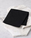 TAKEO KIKUCHI 【Made in ITALY】フォーマルフレスコチーフ タケオキクチ ファッション雑貨 スカーフ・バンダナ ブラック【送料無料】