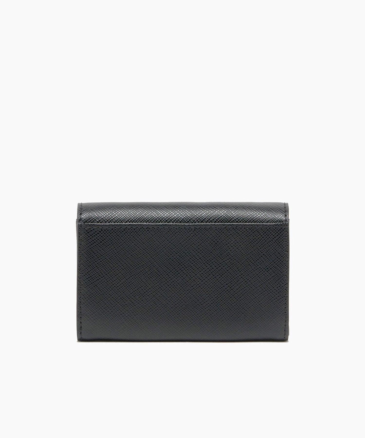 LACOSTE エンボスレザーカードケース ラコステ 財布・ポーチ・ケース 名刺入れ・カードケース ブラック グレー【送料無料】
