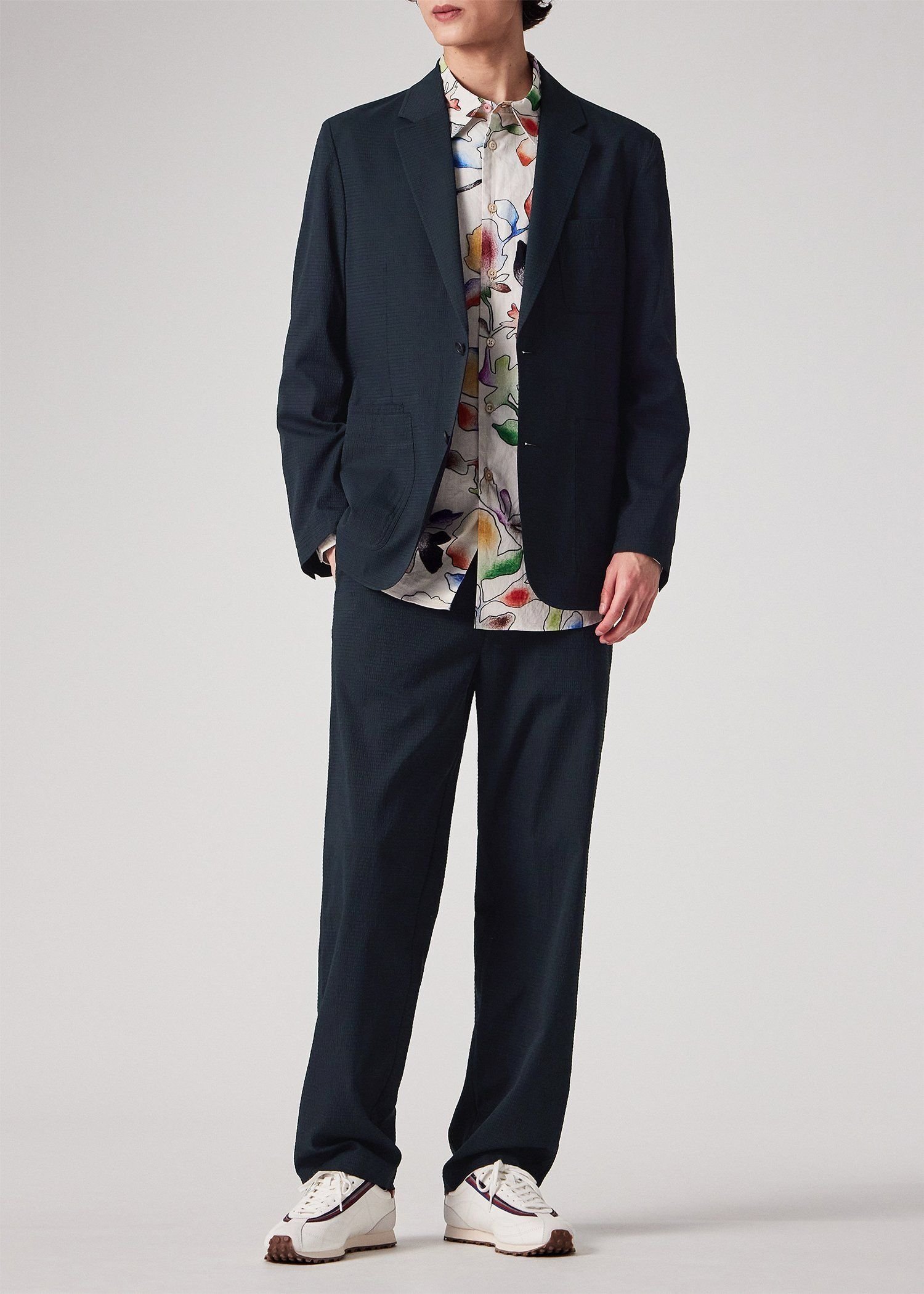 PS Paul Smith エアロテック ウォッシャブル ジャケット ポール・スミス ジャケット・アウター テーラードジャケット・ブレザー グレー ネイビー【送料無料】