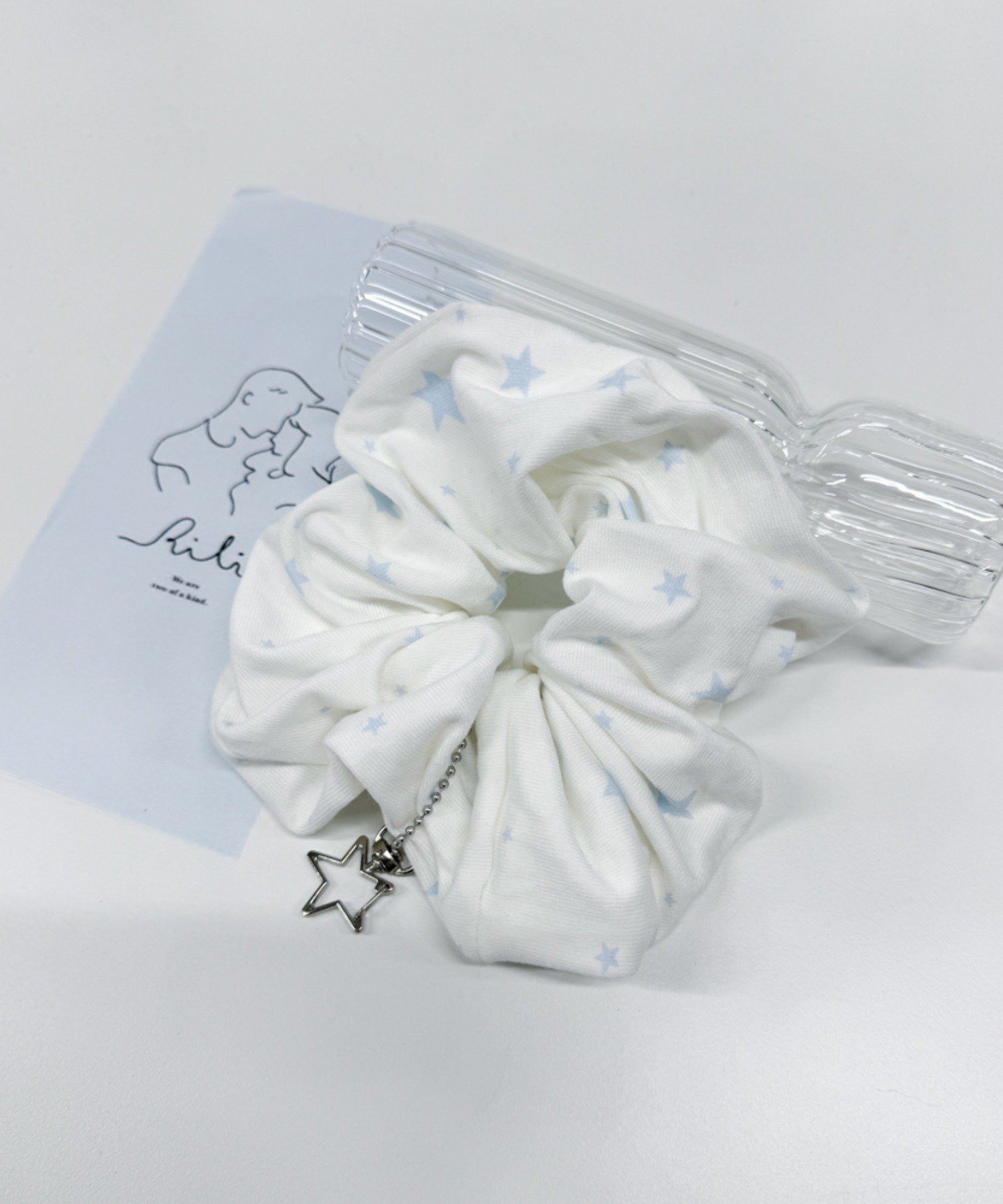 WEGO LADY'S Lカラビナスターシュシュ ウィゴー 帽子 その他の帽子 ブラック ホワイト グレー