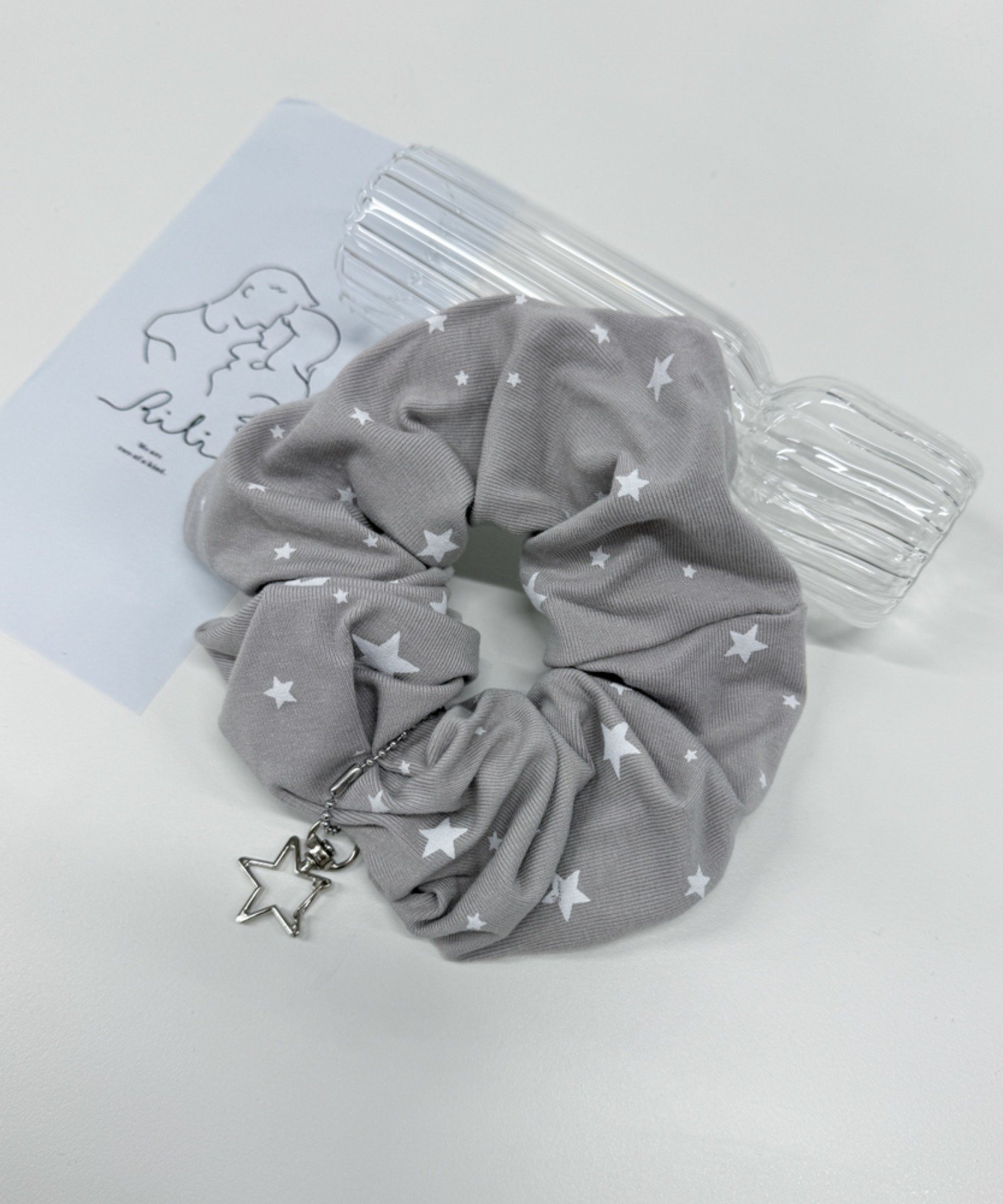 WEGO LADY'S Lカラビナスターシュシュ ウィゴー 帽子 その他の帽子 ブラック ホワイト グレー