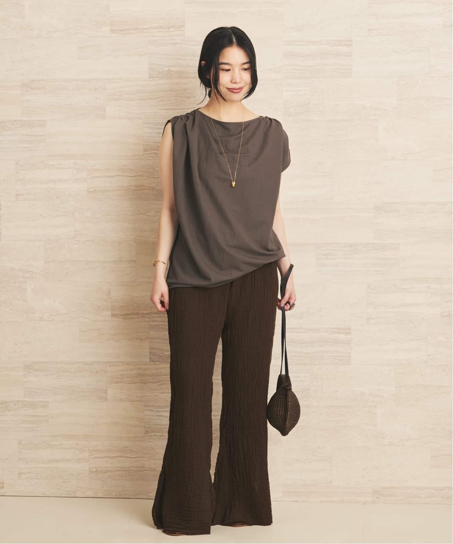 plage 《追加》LES ATELIERS FRANCAIS DE CONFECTION 別注 DOUBLE パンツ 2 プラージュ パンツ その他のパンツ ブラック